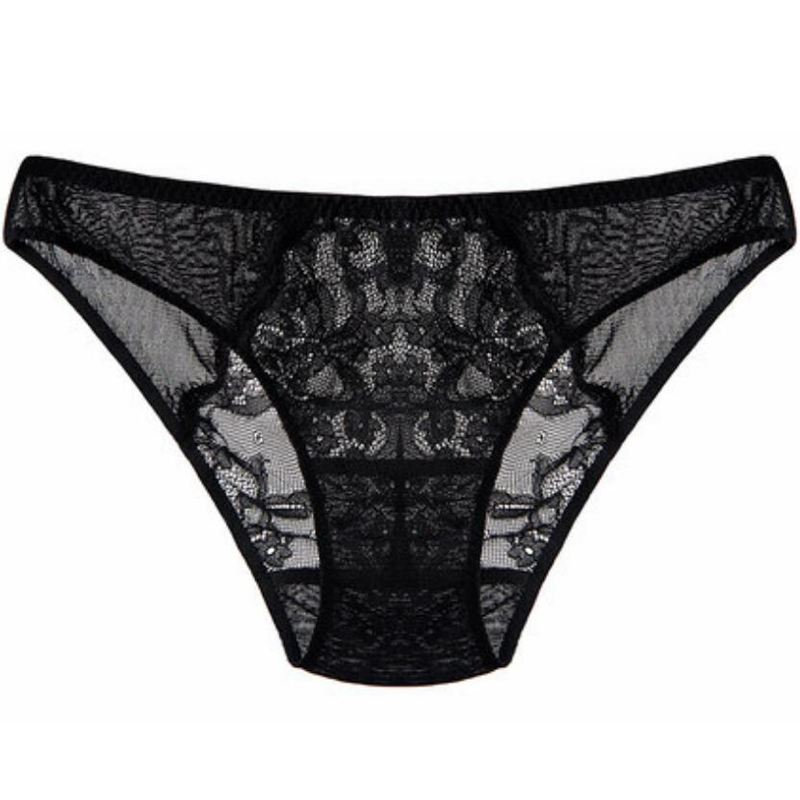 100% SILK basic women PANTIES high quality black white Lace Sexy ladies lingerie calcinha briefs underwear calzoncillos